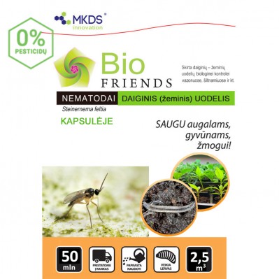 Nematodai DAIGINIŲ UODELIŲ lervoms KAPSULĖJE (S. feltia) 50mln